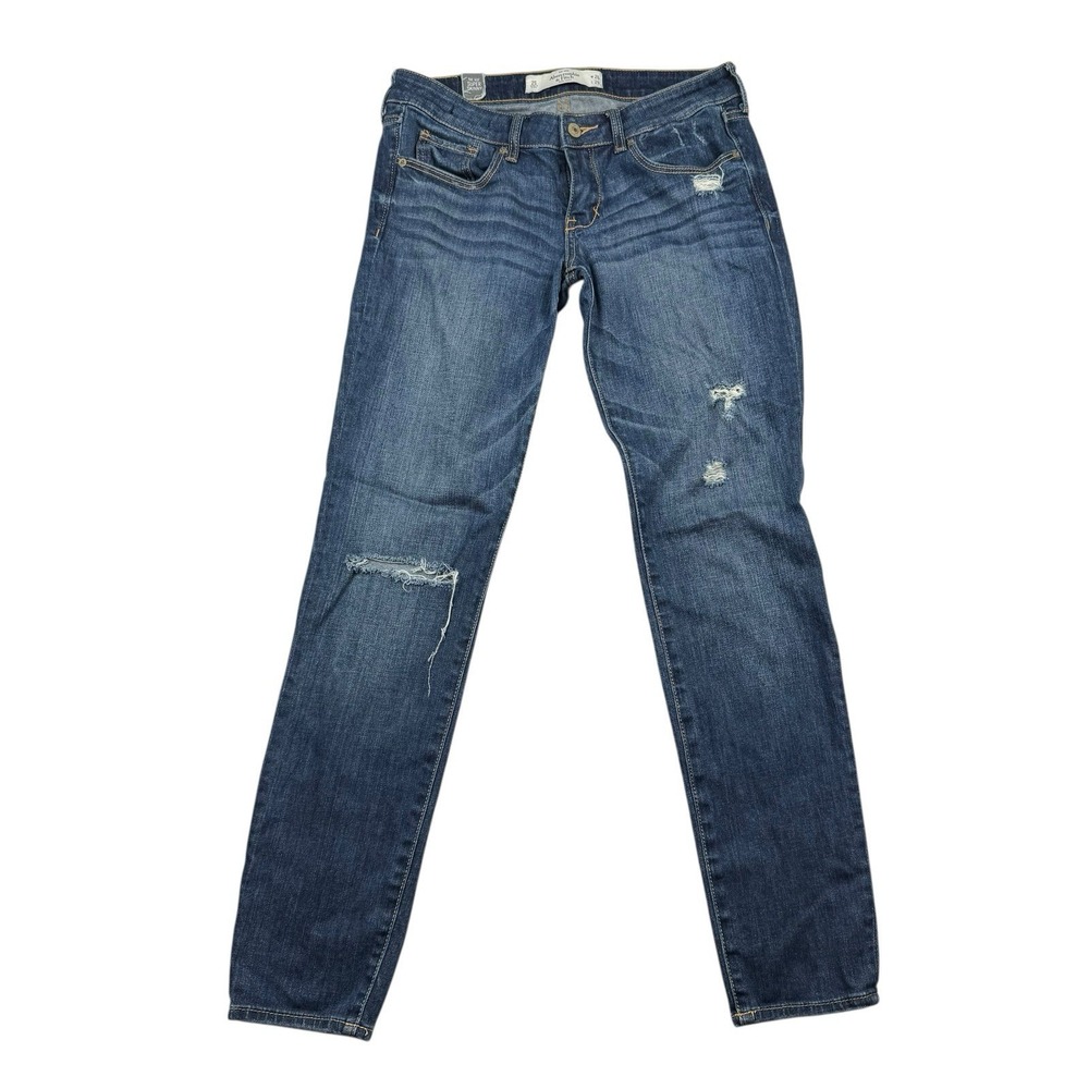 Abercrombie & Fitch Jeans 26x29 Mid Rise Super Skinny Stretch Blue Women's 2S